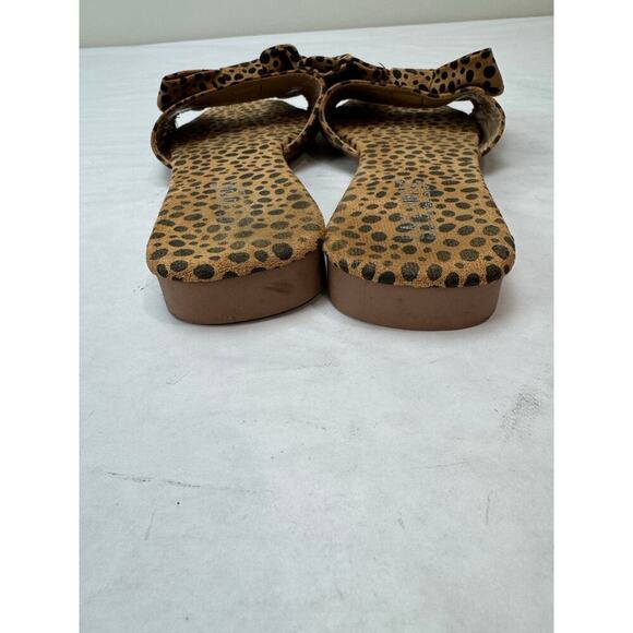 Y2K Cheetah Print Cape Robbin Jul Sandals Slides Cape Robbin Animal Print Size 8 - Picture 6 of 11